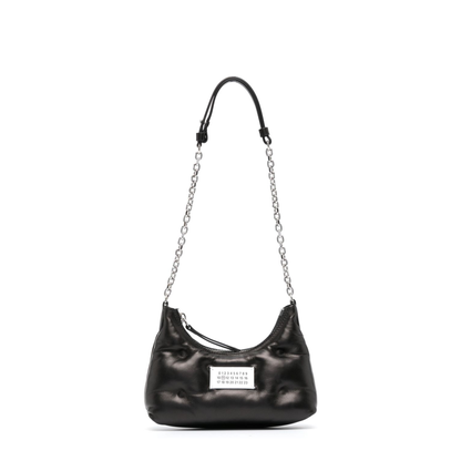 Glam Slam Micro Nappa Leather Hobo Bag - Noir