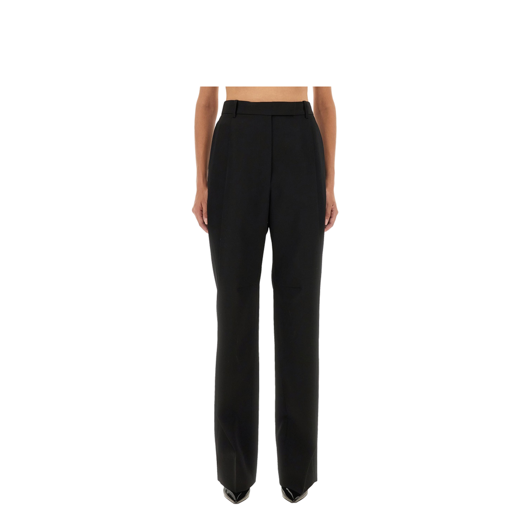 Sharp Wool Pants with Pleats