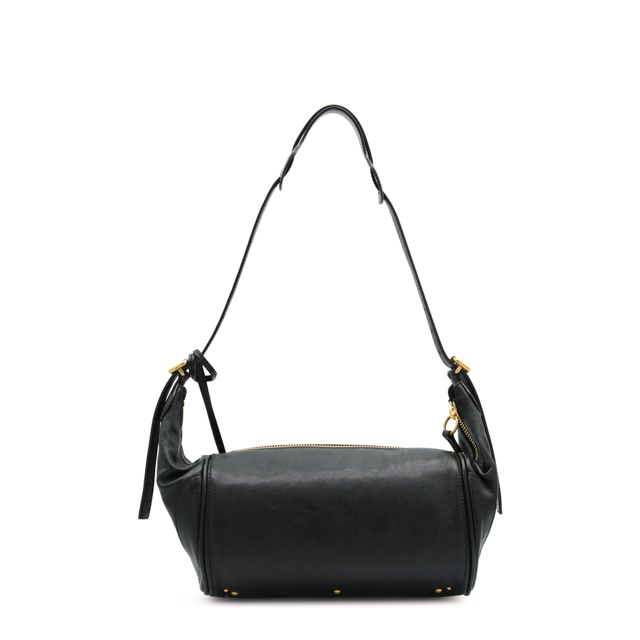 Paddington Grained Buffalo Leather Crossbody - Black