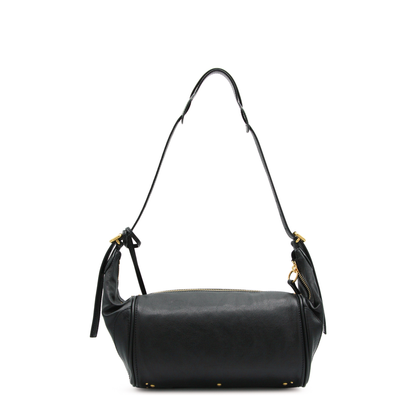 Paddington Grained Buffalo Leather Crossbody - Black