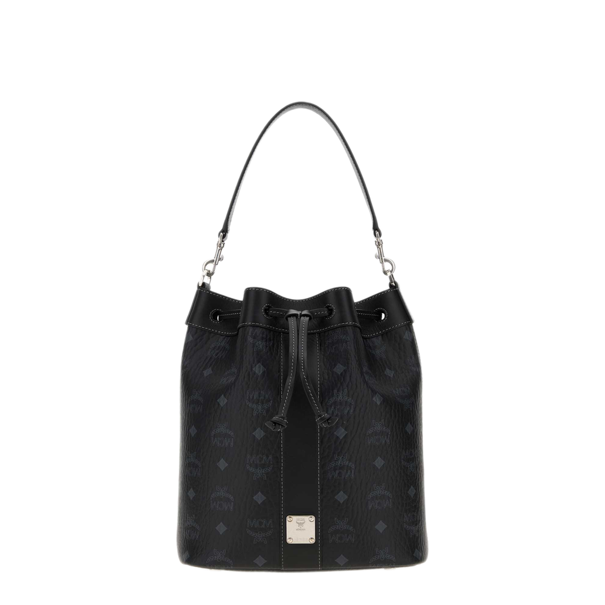 MAYFEYR - MCM - Dessau Vi Drawstring Medium Bag - MWDGADU02BK