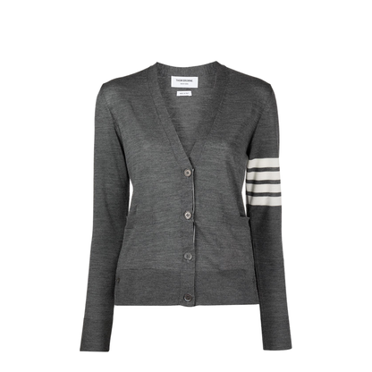 4 Bar Merino Wool Cardigan