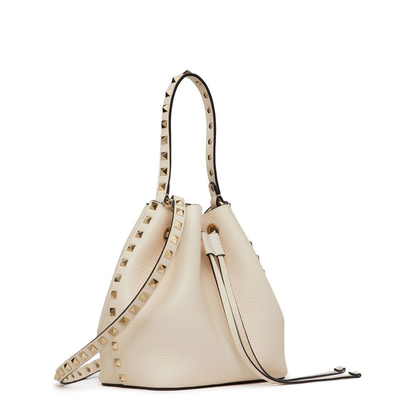 Rockstud Drawstring Bucket Bag