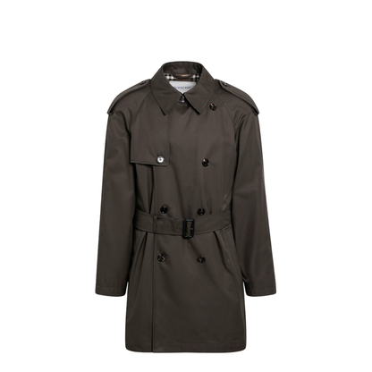 MAYFEYR - Burberry - Leadenham Mid-Length Gabardine Trench Coat In Brown - 8127022131036C5958