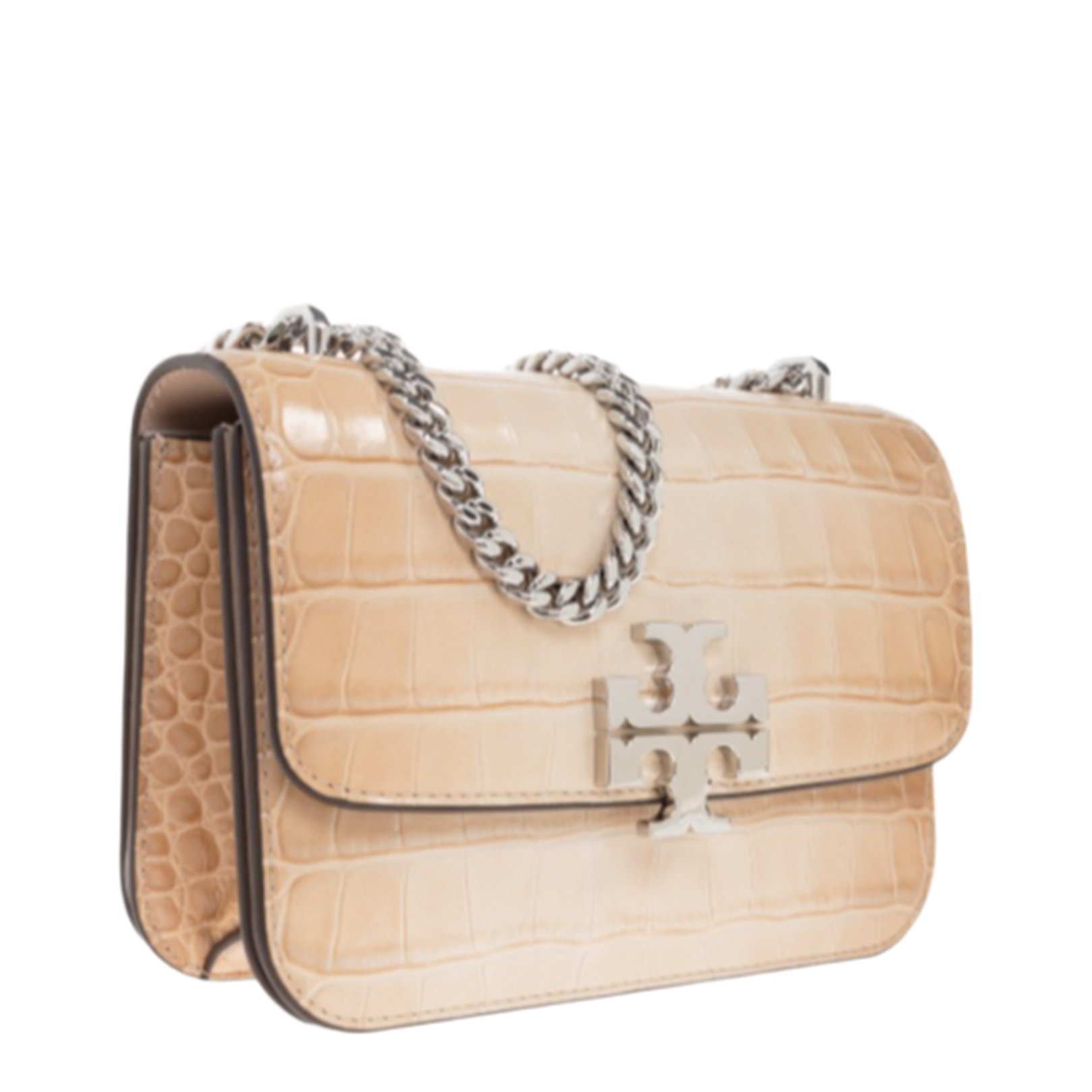 Flap Design with Internal Zipper Pocket and Chain Shoulder Strap