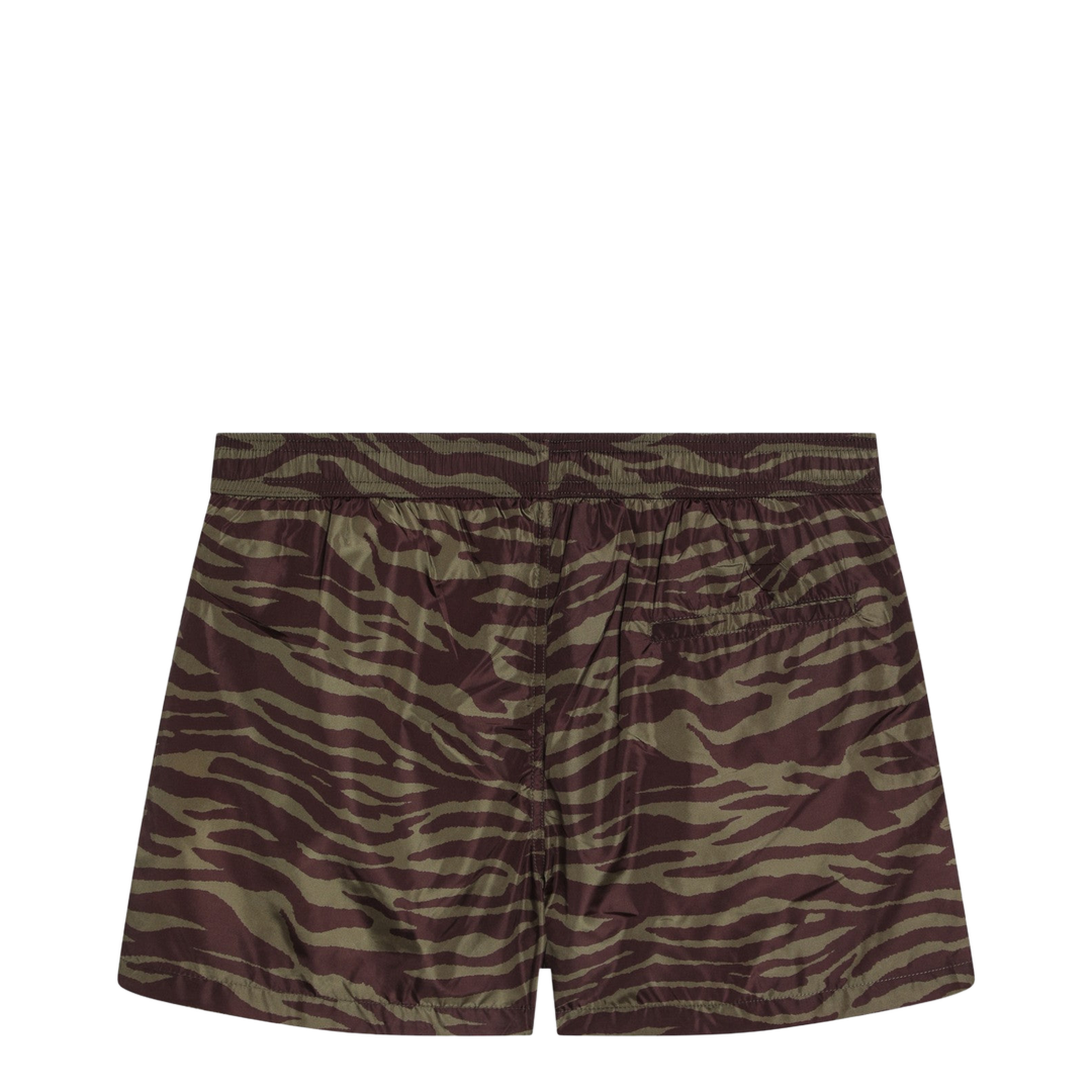MAYFEYR - The Attico - Zebra Shorts In Khaki Brown Nylon - 250WCQ00008PLL004P997
