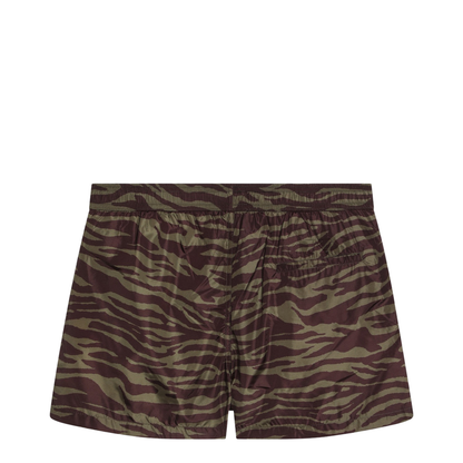 MAYFEYR - The Attico - Zebra Shorts In Khaki Brown Nylon - 250WCQ00008PLL004P997