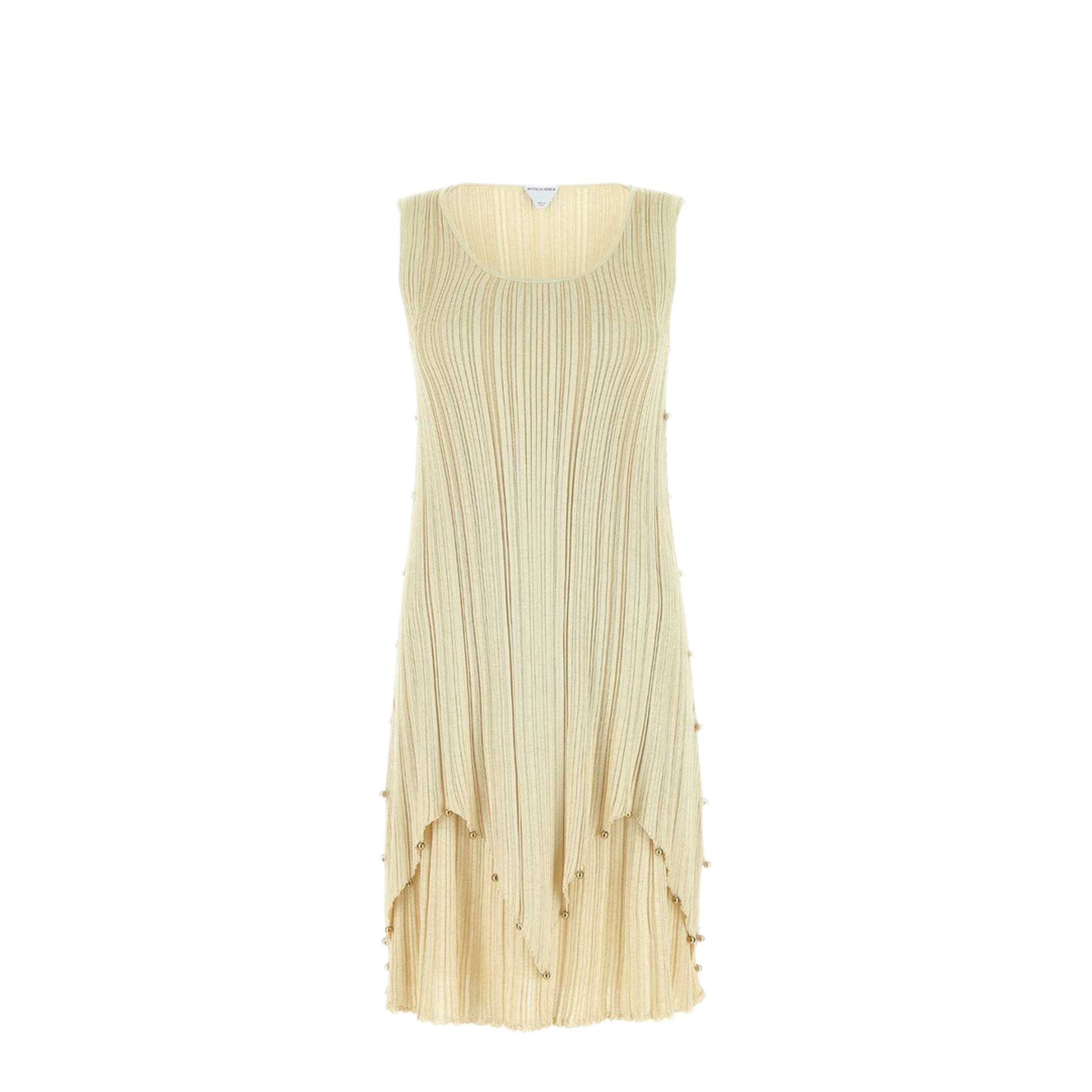 Bottega Veneta Gold Polyester Blend Dress – MAYFEYR