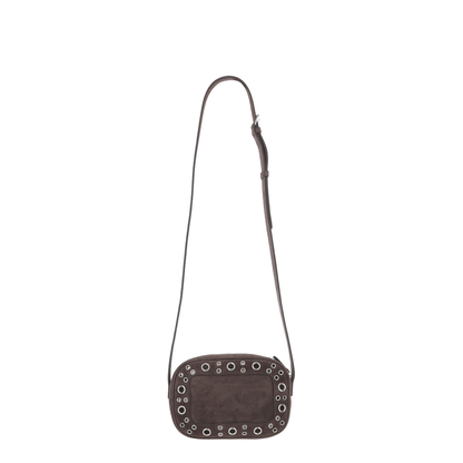 Shoulder Bag with Ball Studs and Rivets