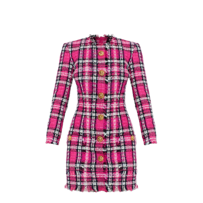 Women's Tweed Dress Pink