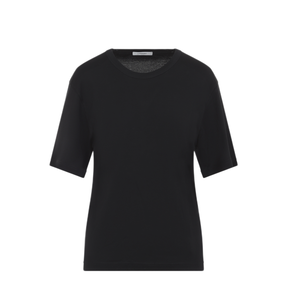 MAYFEYR - Lemaire - Black Cotton Ribbed T Shirt - TS0002LJ1016BK999