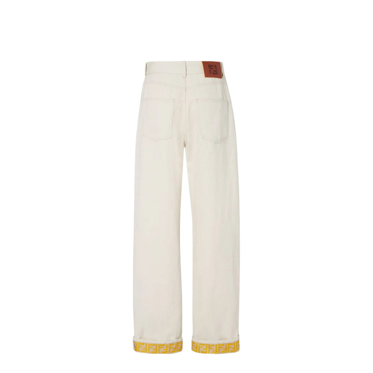 Beige Denim Trousers