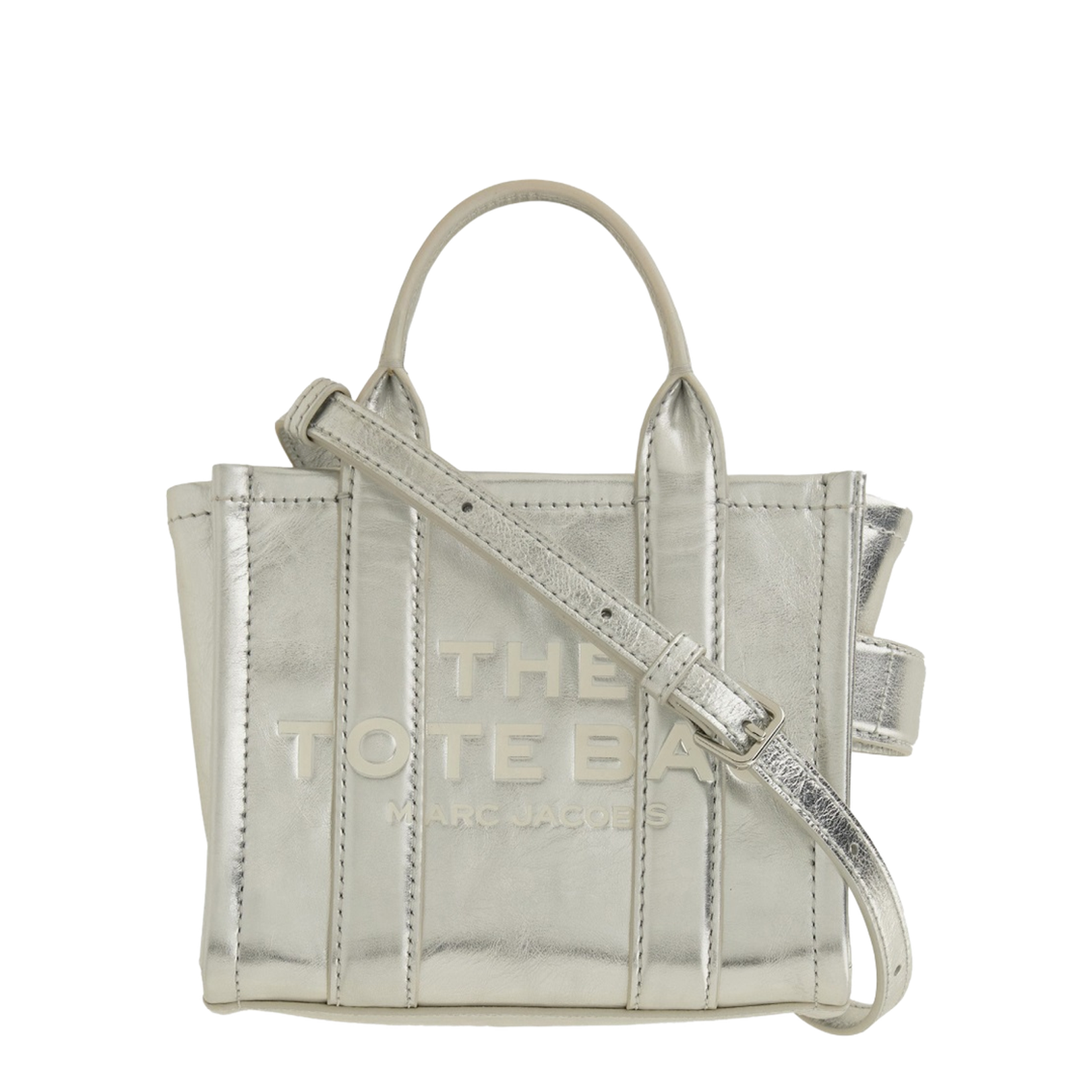 Crossbody Metallic Tote Bag