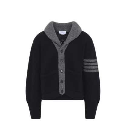 MAYFEYR - Thom Browne - Jersey Collar Cardigan - MKJ146BY1047415