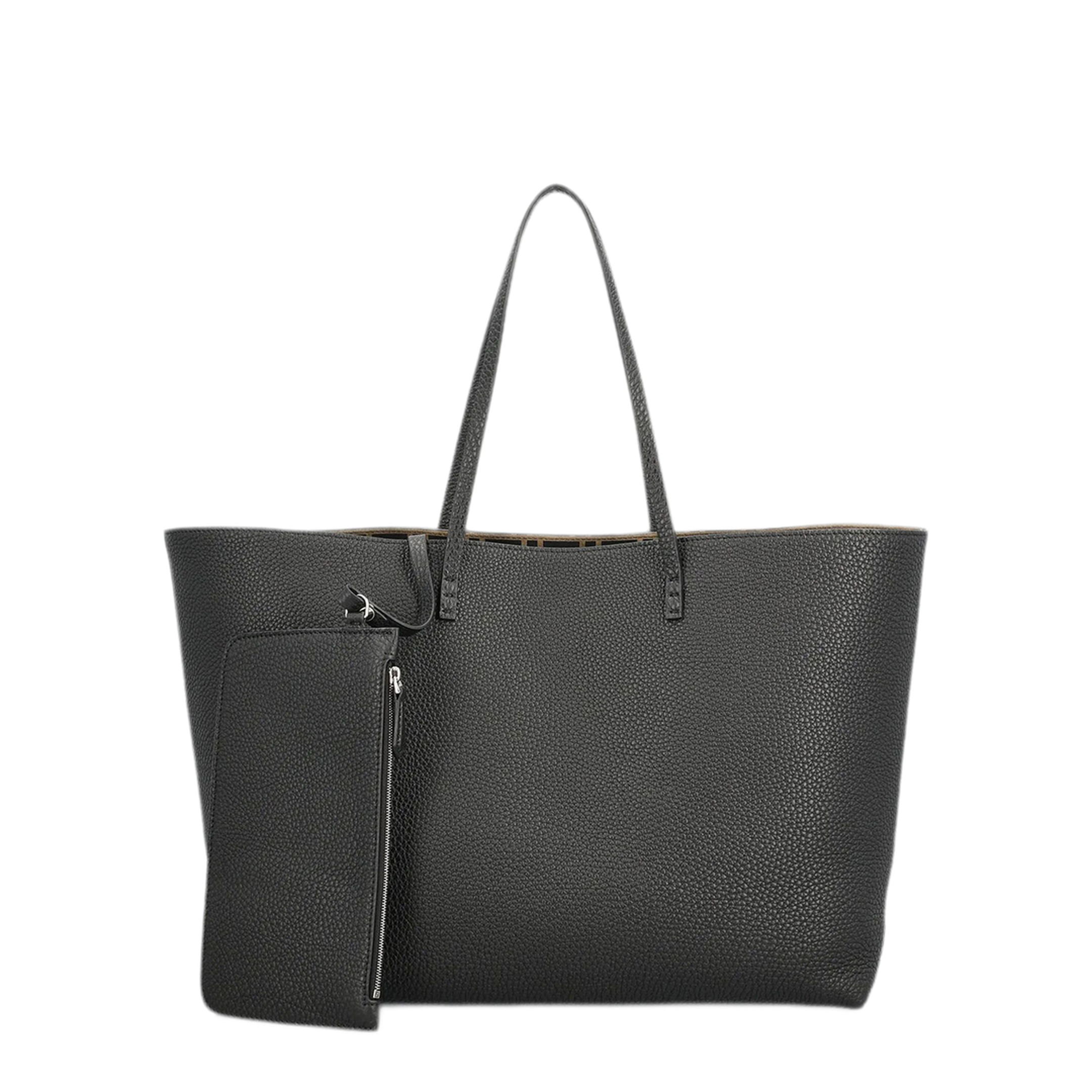 MAYFEYR - Fendi - Medium Shopper In Cuoio Romano Nero - 8BH444B1E7