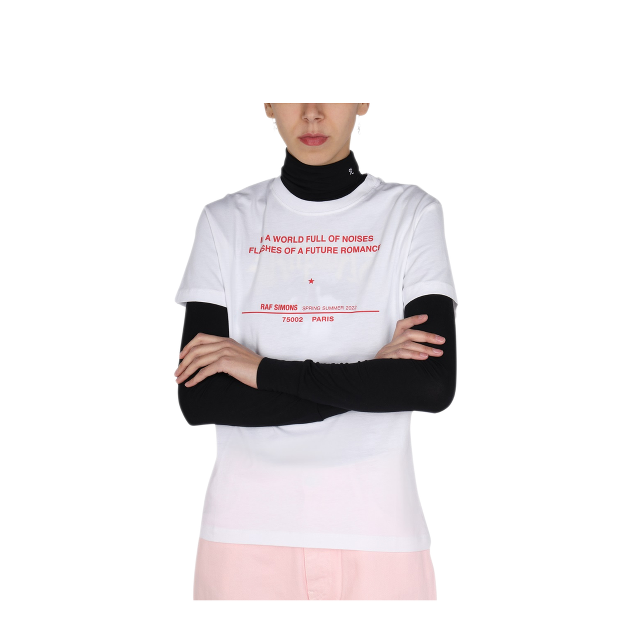 MAYFEYR - RAF SIMONS - Logo Print T Shirt - 221W104190010010