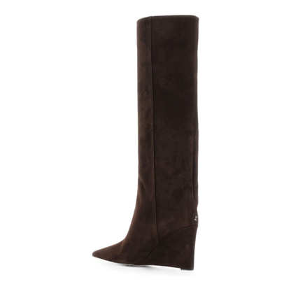 MAYFEYR - Jimmy Choo - Boots Brown - BLAKEKB85SUECHOCOLATE