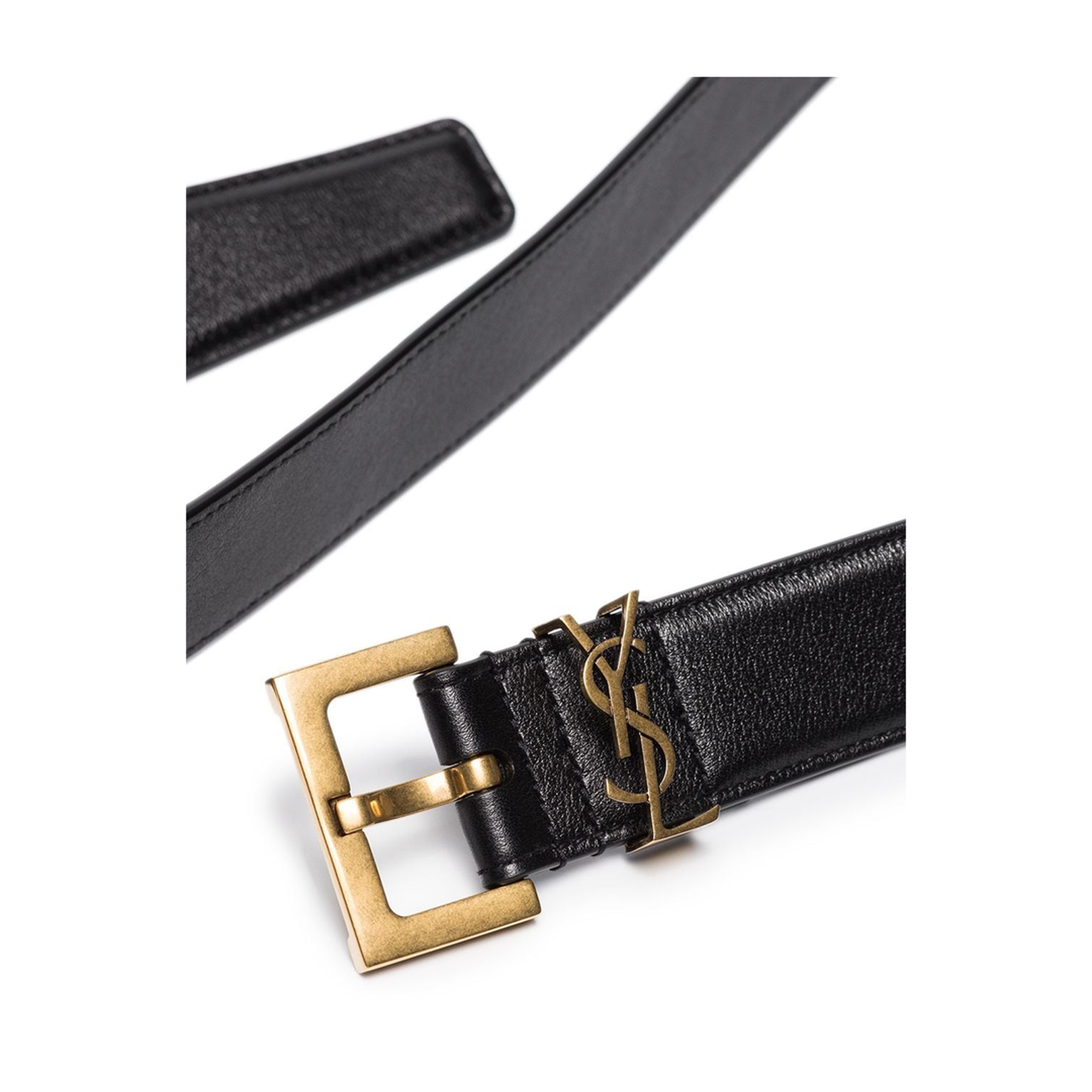 YSL Plaque Buckle Belt