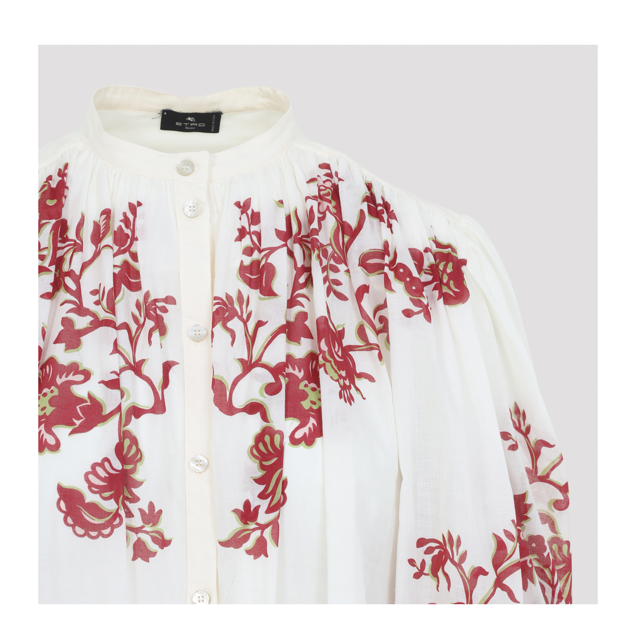 MAYFEYR - Etro - Pleates Band Collar Shirt - WRIA004899SP5I8