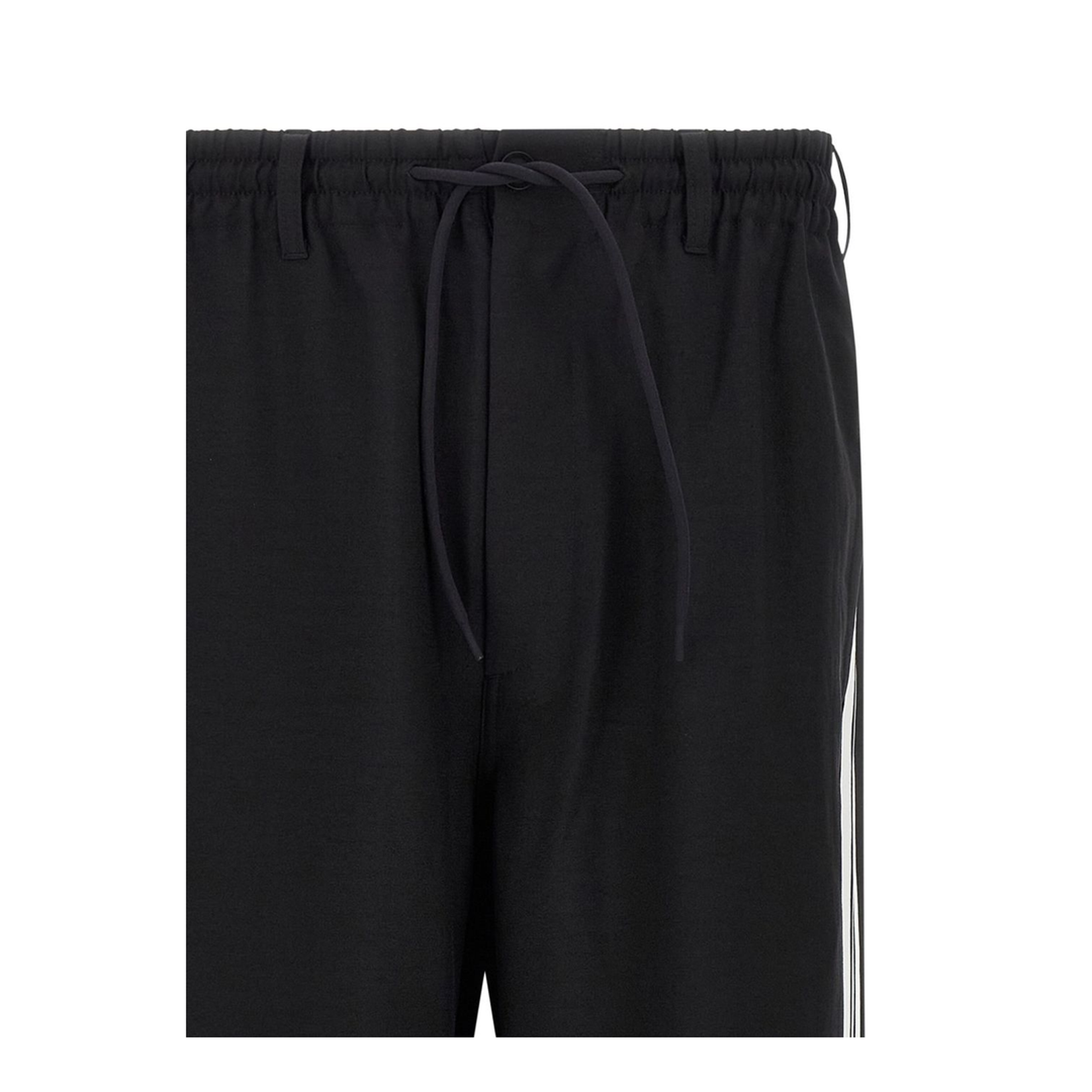 Black Drawstring Fastening Wide Leg Trousers