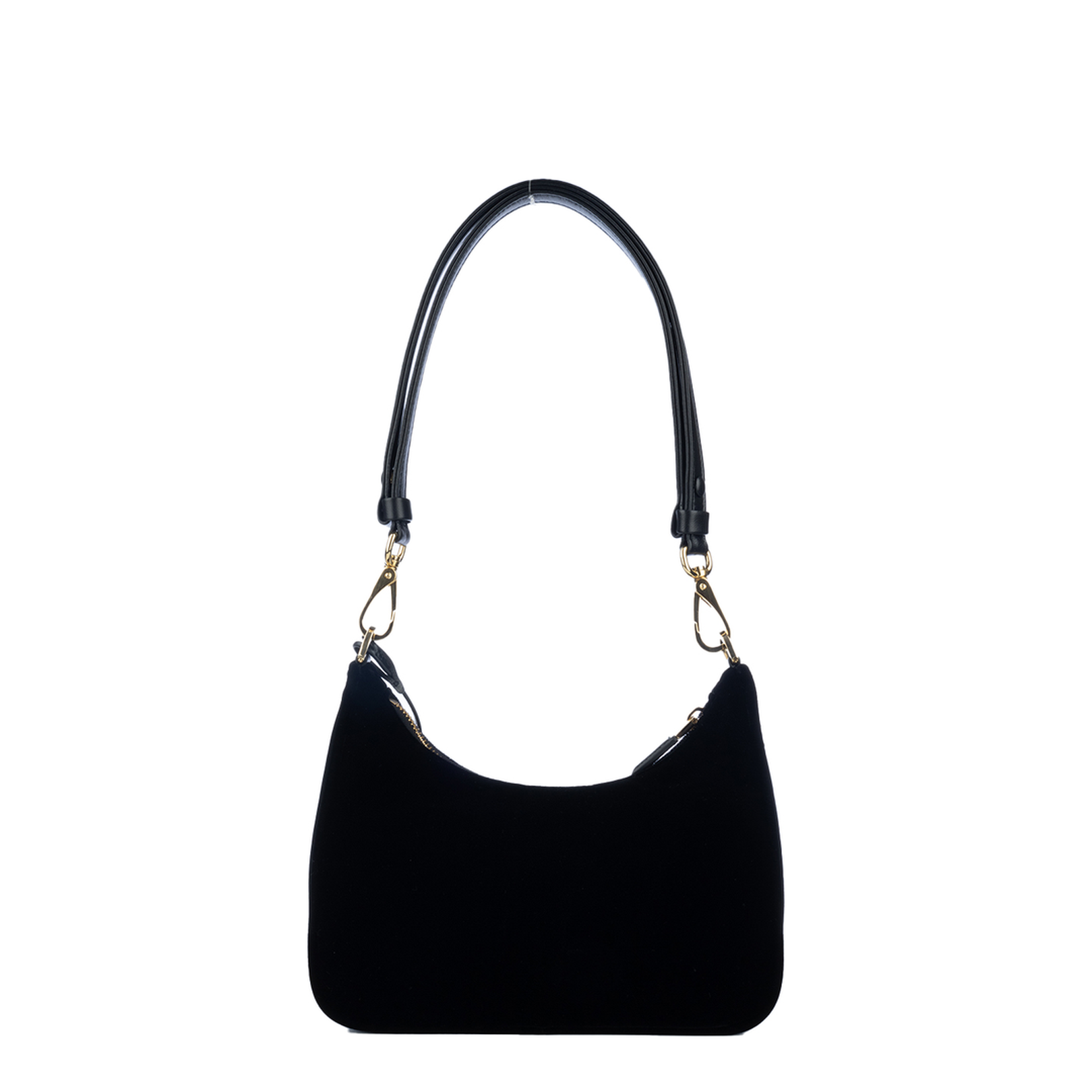 Black Velvet Mini Shoulder Bag