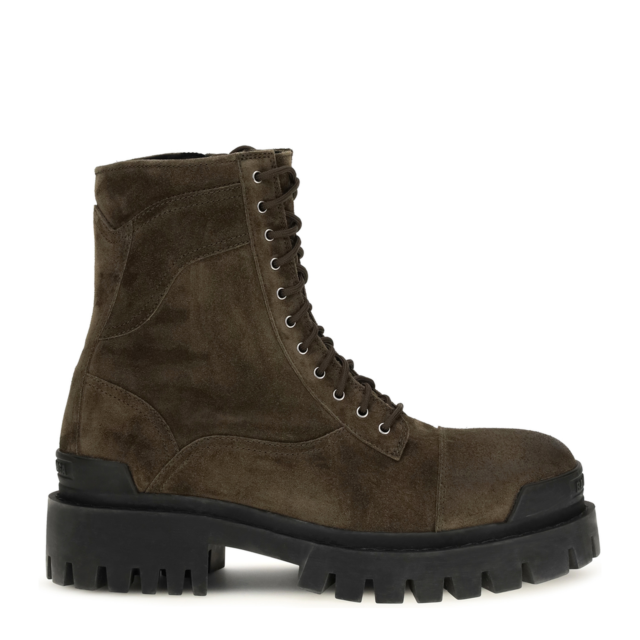 MAYFEYR - Balenciaga - Combat Strike Waxed Suede Calf Leather Boots - 873536WCB43