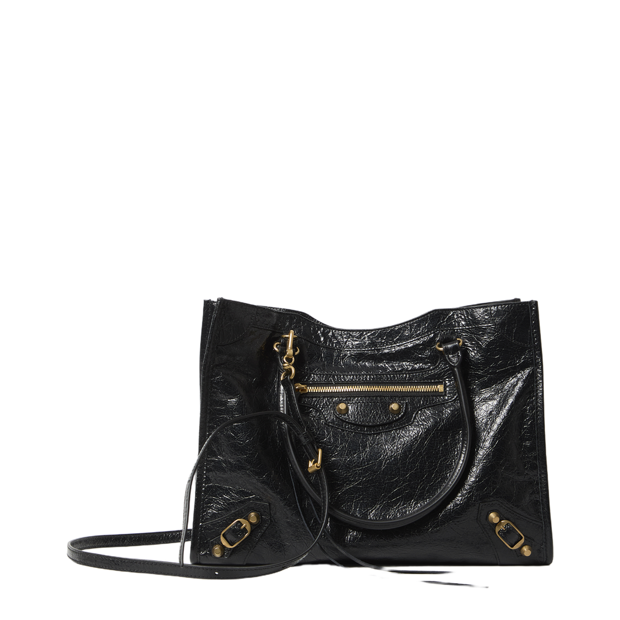 Le City Small Arena Lambskin Tote Bag - Black