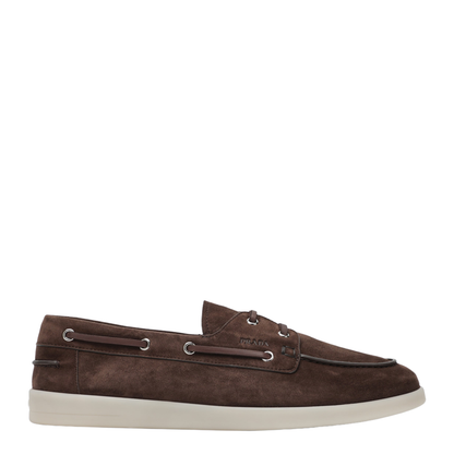 Brown Suede Boat Shoes