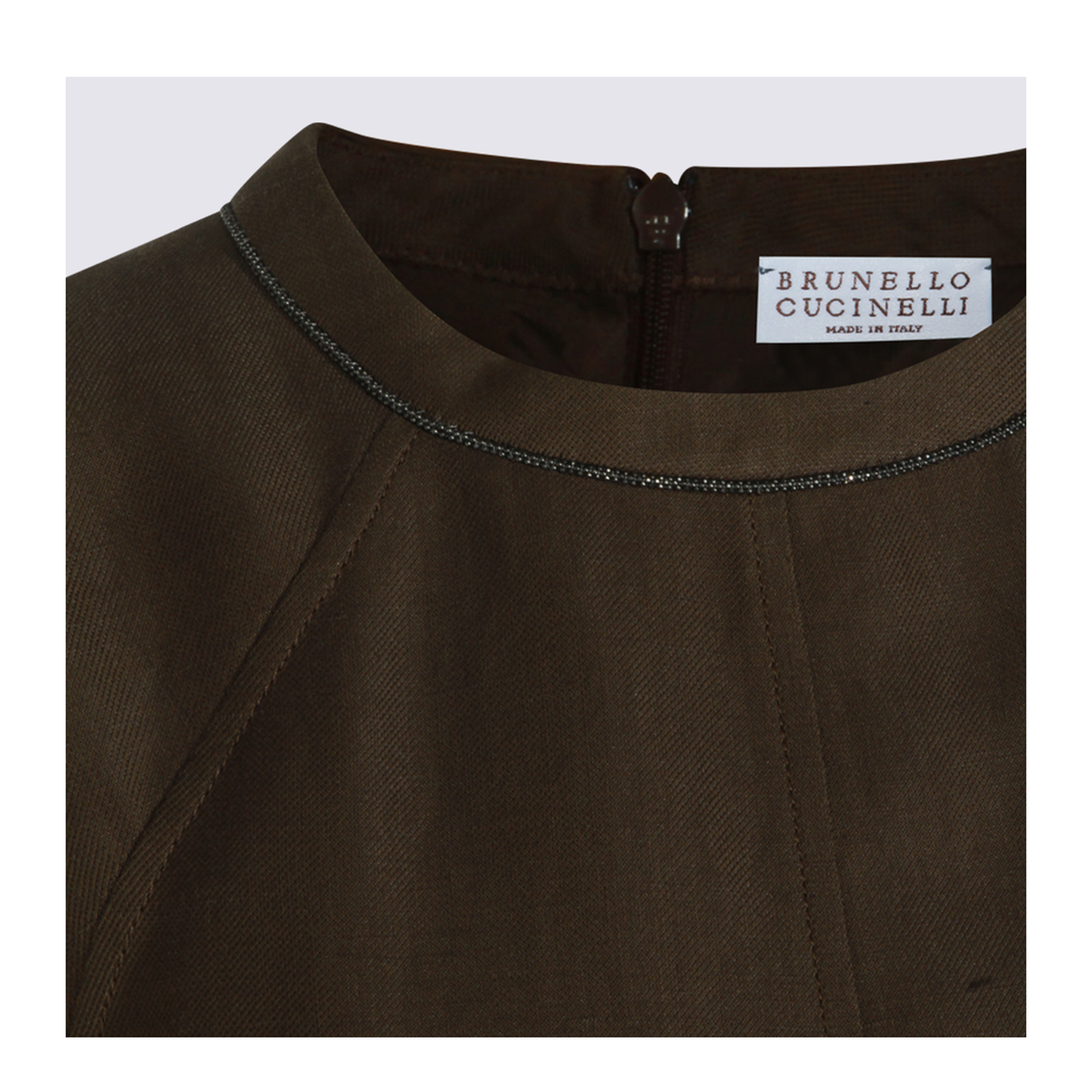 Brown Viscose Blend Dress