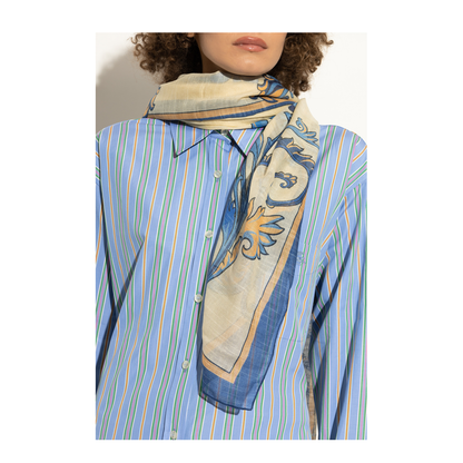 Paisley Pattern Silk Blend Scarf