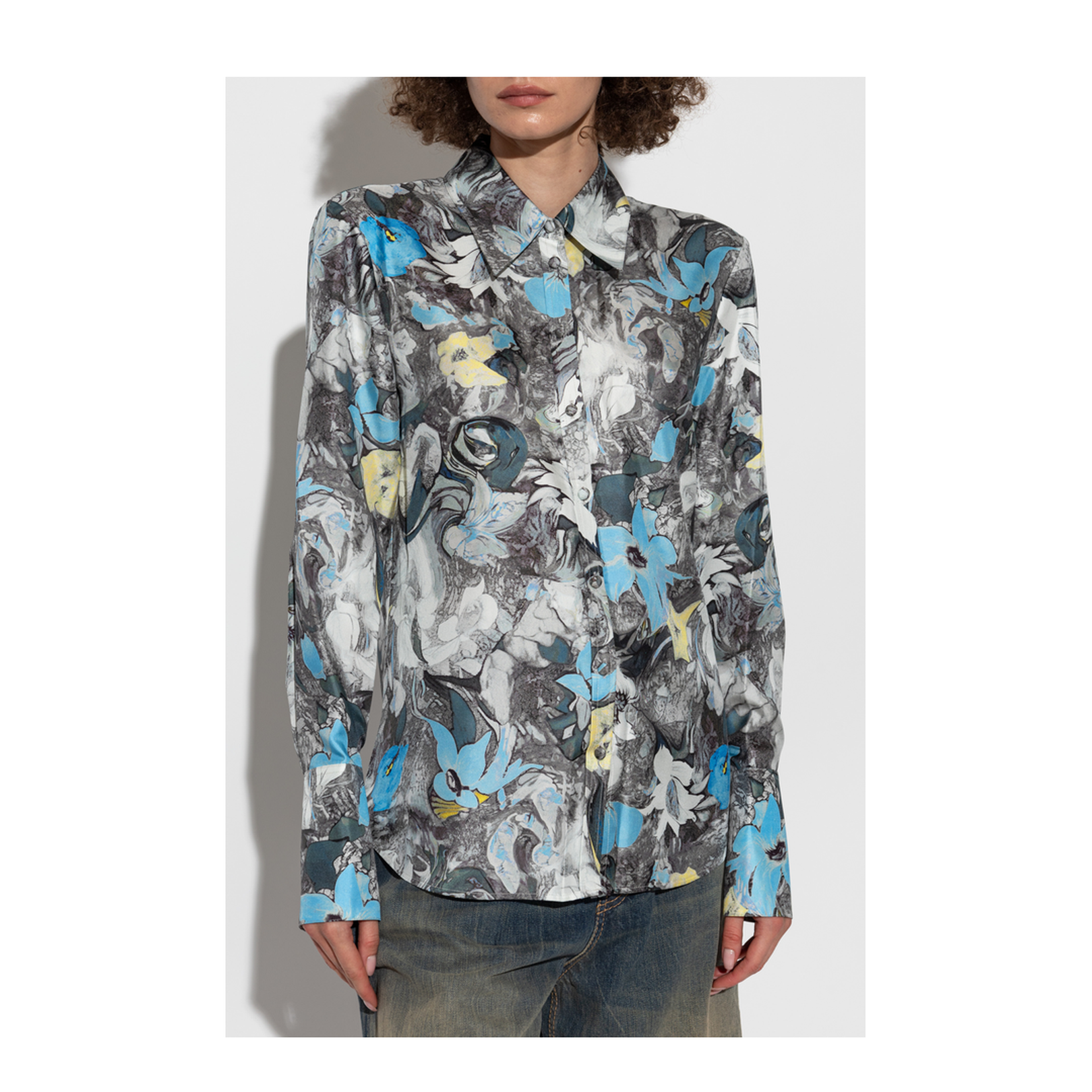 Shirt with Floral Pattern