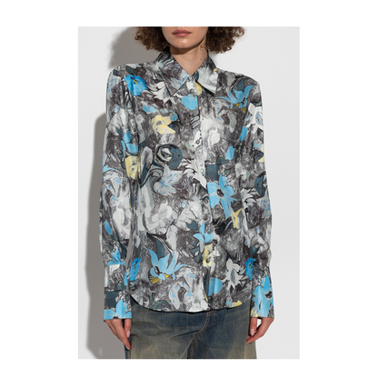Shirt with Floral Pattern