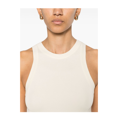 Beige American-Style Tank Top