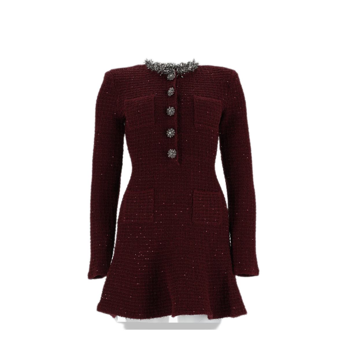 MAYFEYR - Self Portrait - Bordeaux Dress - SC26152SBUBURGUNDY