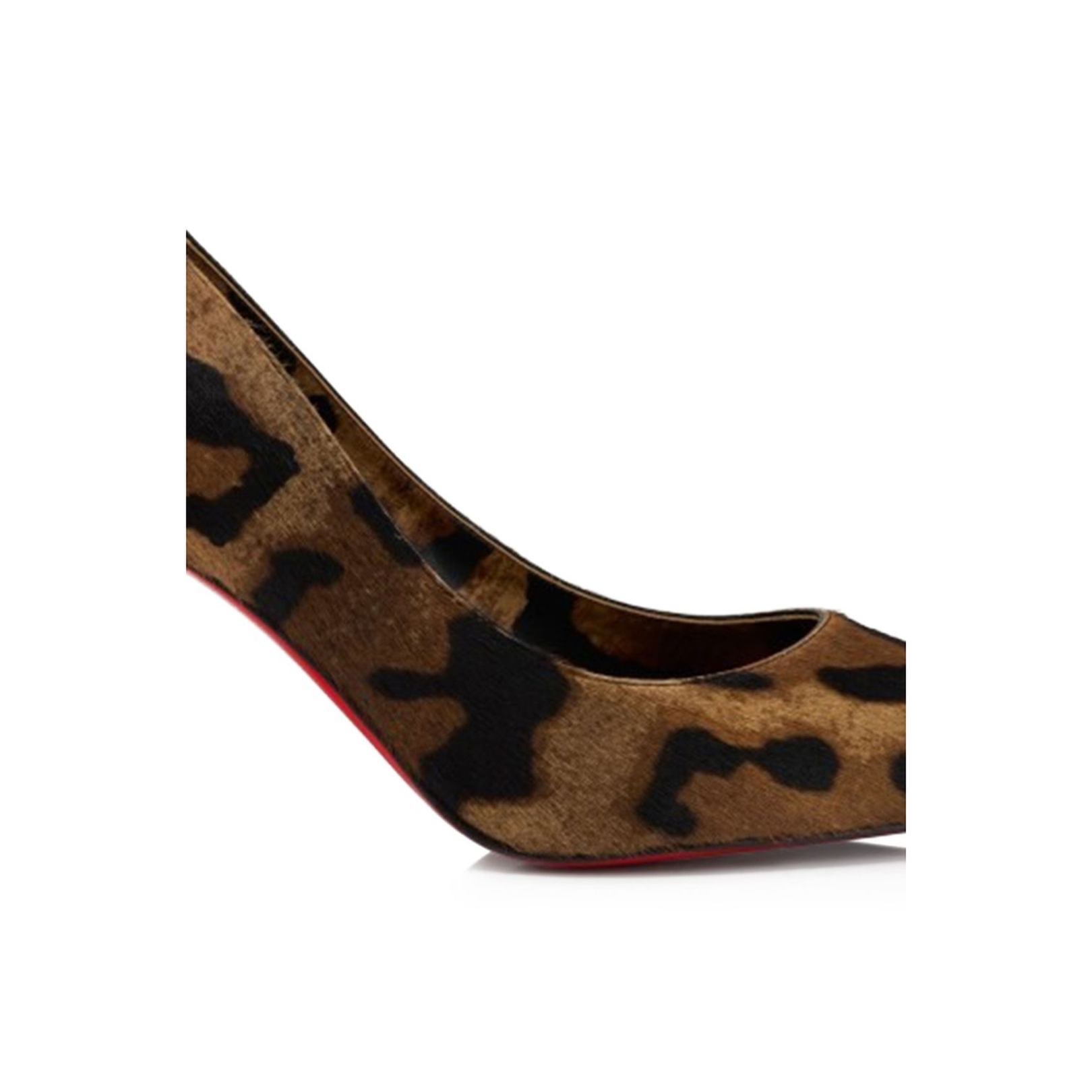 Bengali Printed Calf Leather Hairy Pumps