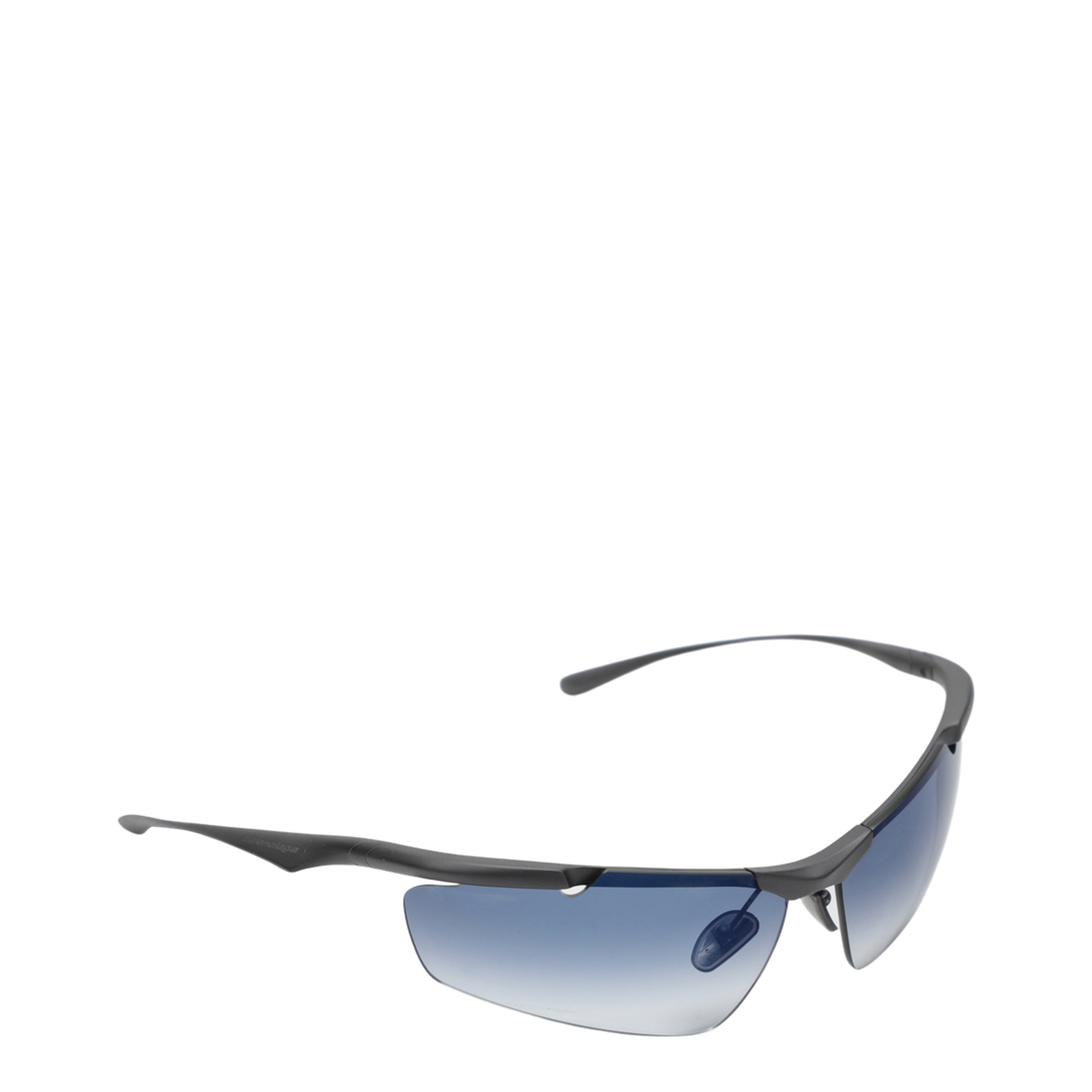 Cat-Eye Boomerang Mirror Blue Sunglasses