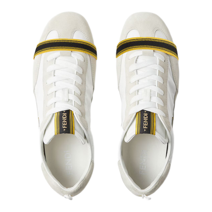 Wrap Suede And Fabric Sneakers