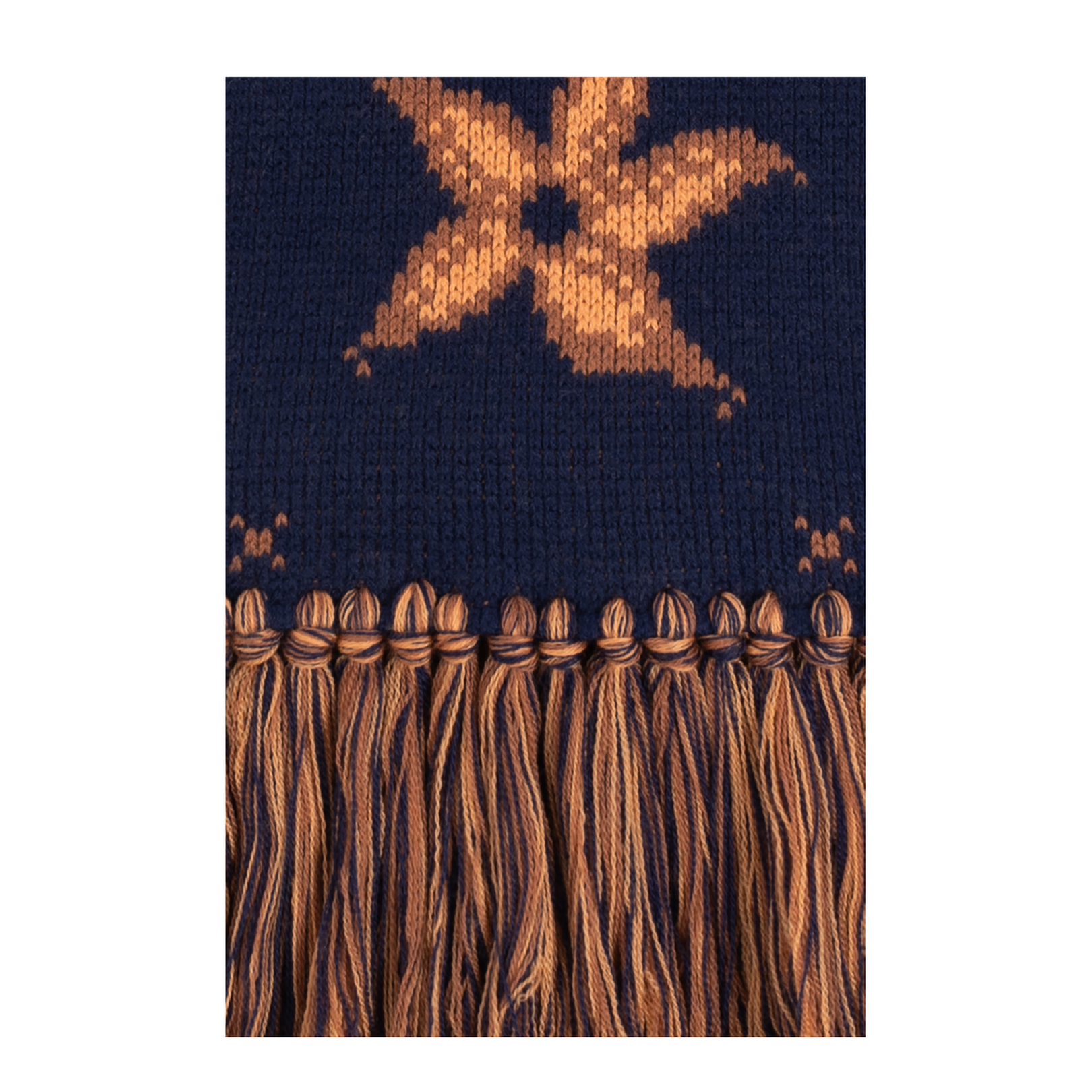 Wool Scarf with Fringes