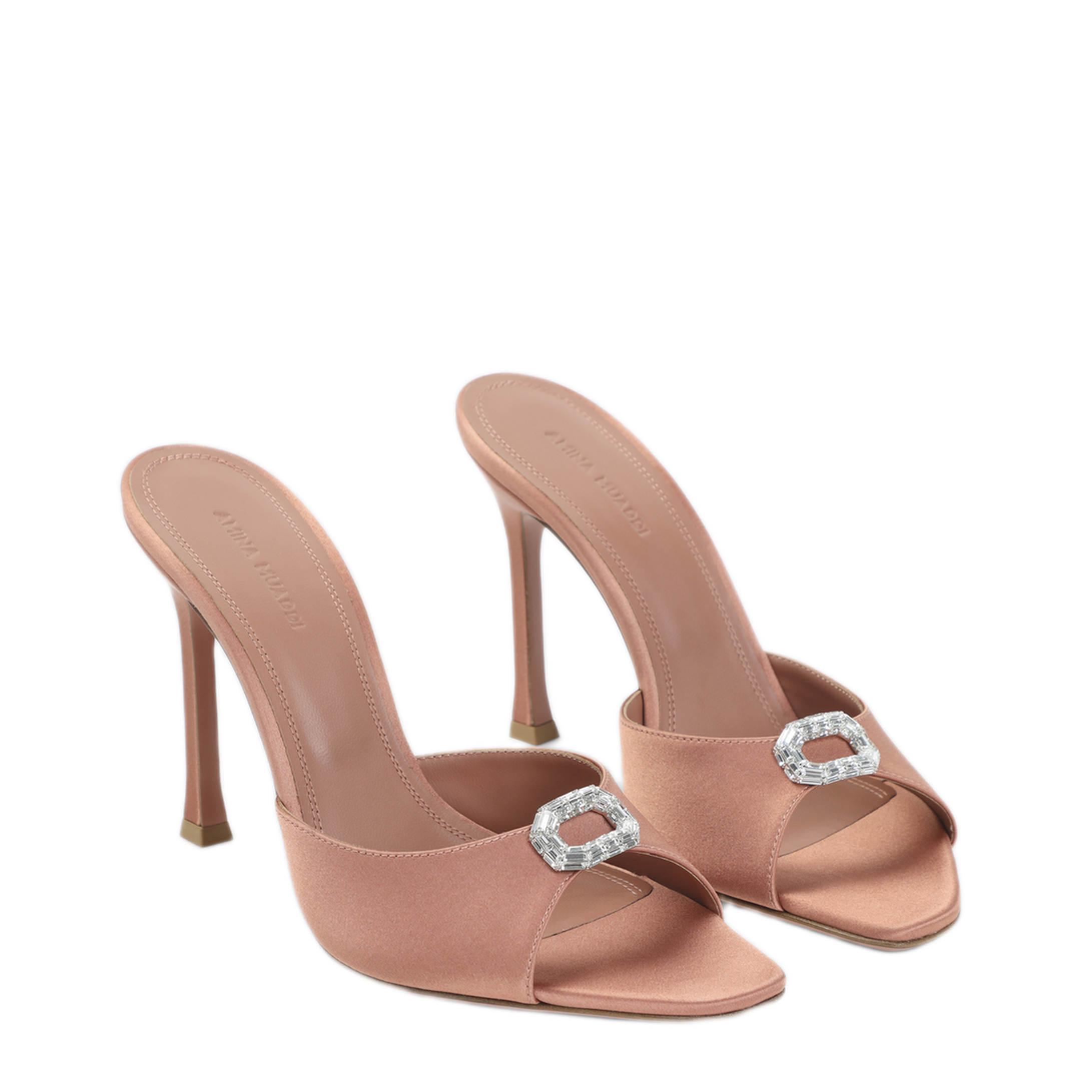 MAYFEYR - Amina Muaddi - Mini Camelia Slipper - 17S366111MINCAPPUCCINO