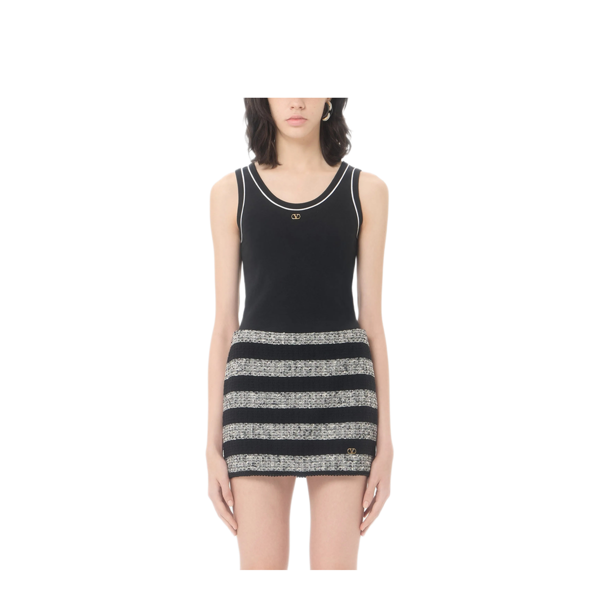 MAYFEYR - Valentino - Garavani Women'S T-Shirt - 9B3MC02QAA50NI
