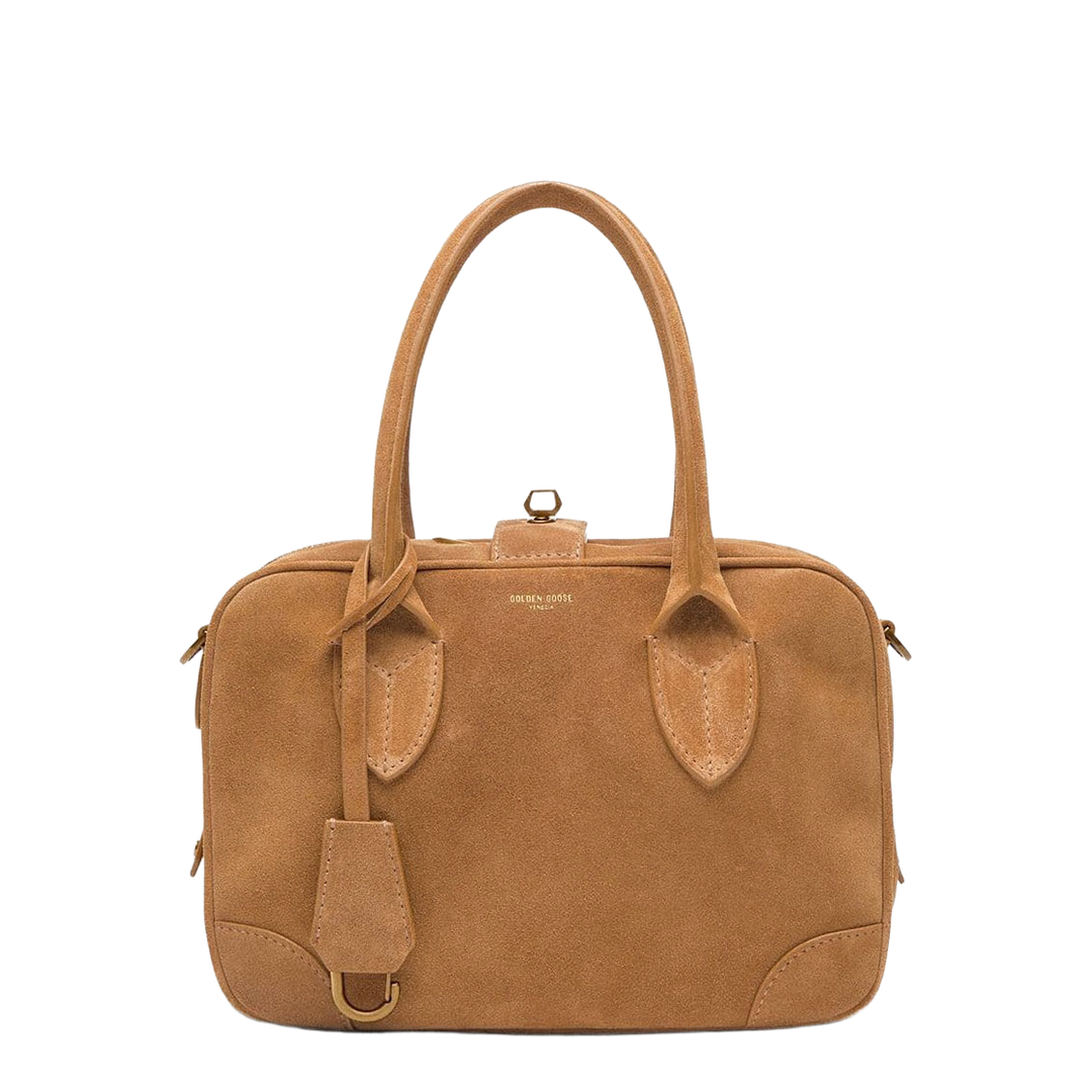 MAYFEYR - Golden Goose - Vita Suede Bag With Gold Details - GWA00470A000798