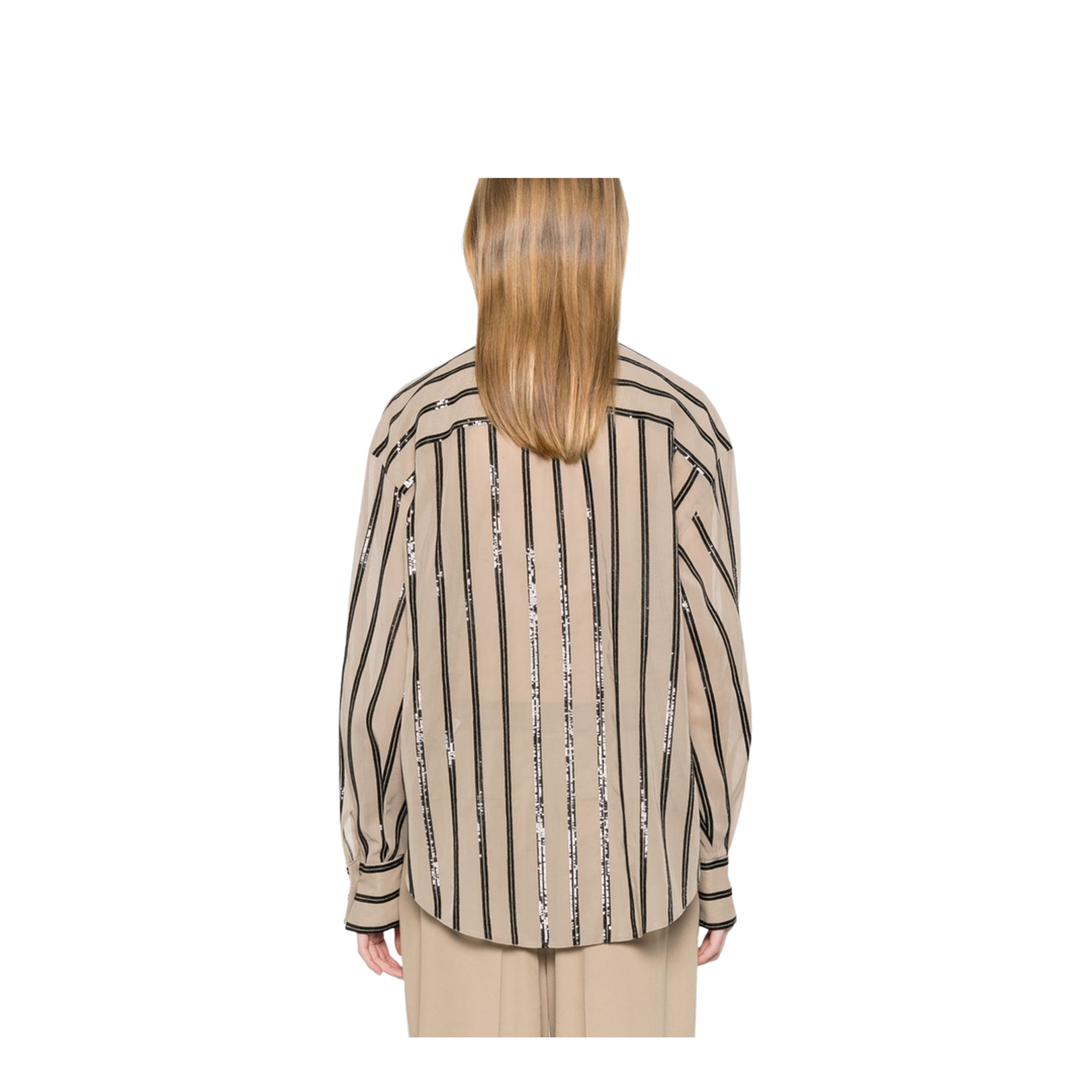 Sequin-Stripes Shirt