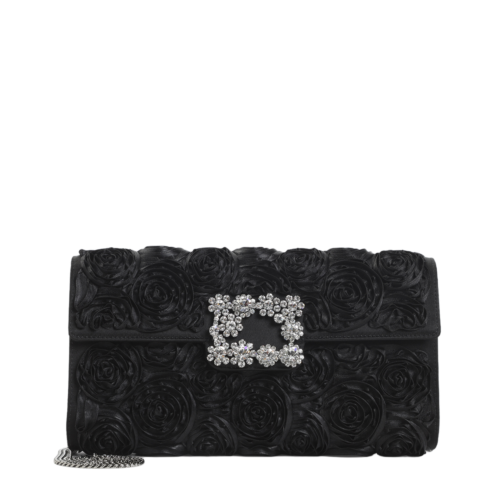 Envelope Flap Rose Flower Buckle Shoulder Bag