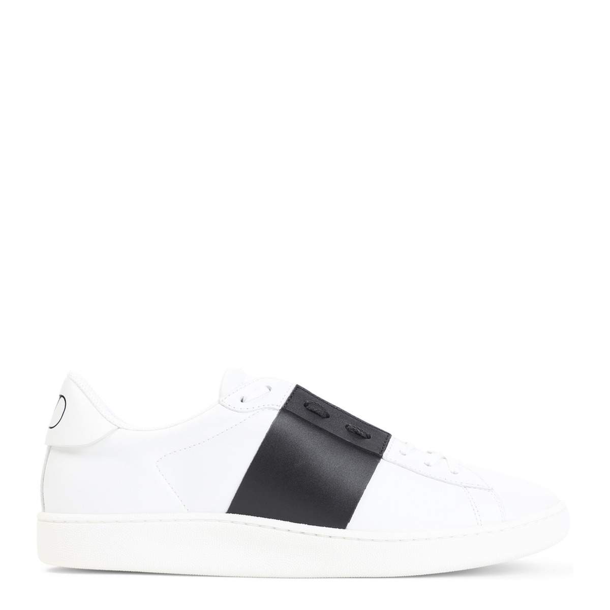 Open Royco Nappa Calfskin Sneakers In White/Black