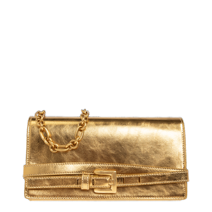 Shuffle Wallet in Lamé Leather