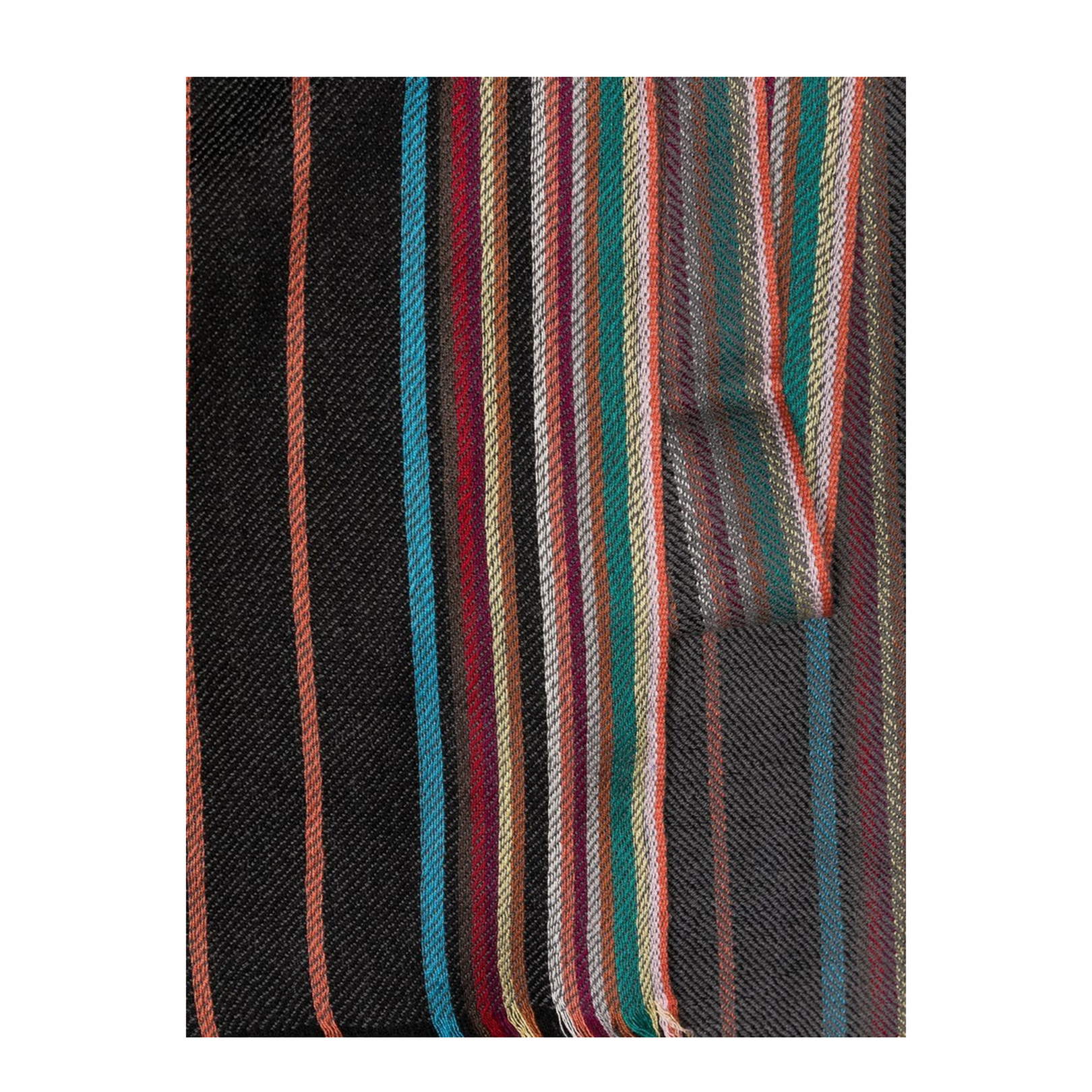 Signature Stripe Wool Scarf