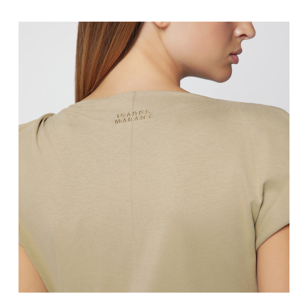 MAYFEYR - Isabel Marant Étoile - Light Bronze Nadela Draped Jersey Dress - RO0307FAA1N41I50LB