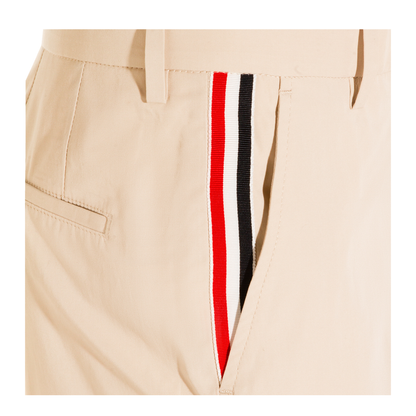 Relaxed Classic Beltloop Trouser With Gg Tape Details In Wrinkle Free Cotton Suiting