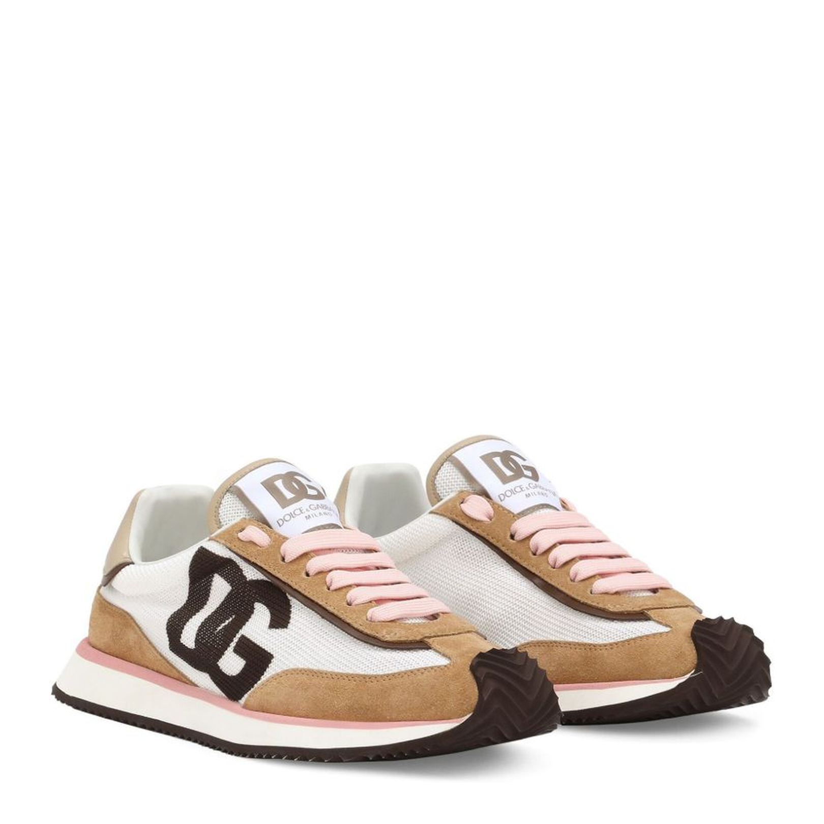Mixed-material Cushion Sneakers