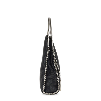 Falabella Fold-Over Shaggy Deer Tote Bag - Black